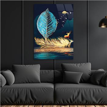 Kunst Thema auf bedrucktem Glas