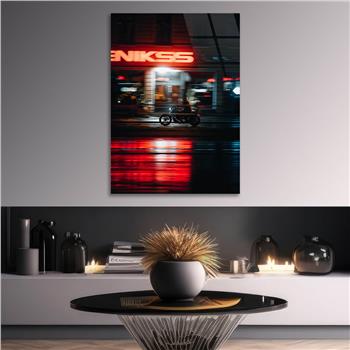 Kunst Thema auf bedrucktem Glas