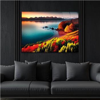 Yatay Doğa Temalı Cam Tablo281