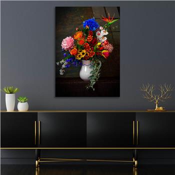 Dikey Sanat Temalı Cam Tablo 508