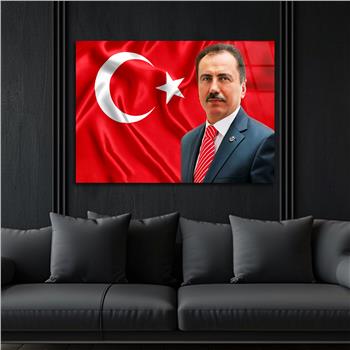 Yatay Vatan Temalı Cam Tablo 174