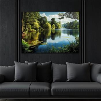 Yatay DoğaTemalı Cam Tablo 395