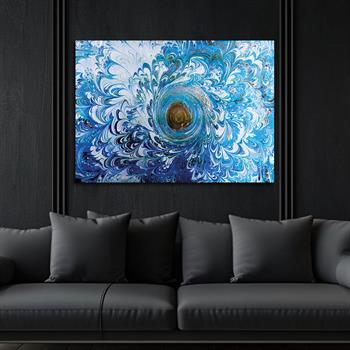 Kunst Thema auf bedrucktem Glas