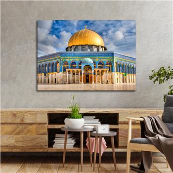 Yatay Dini Temalı Cam Tablo 162