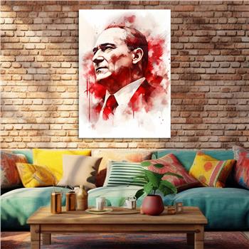 Dikey VatanTemalı Cam Tablo 164