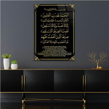 Dikey Dini Temalı Cam Tablo 307