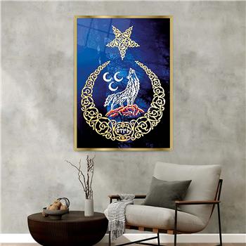 bedrucktes Glas mit Aluminiumrahmen und Nation Themen 