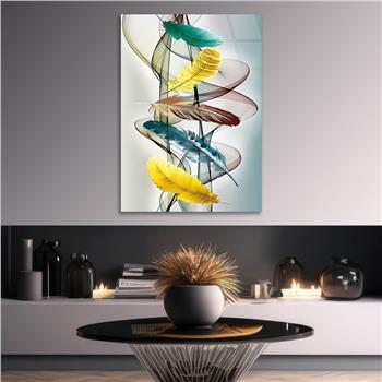 Kunst Thema auf bedrucktem Glas