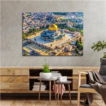 Yatay Dini Temalı Cam Tablo 238