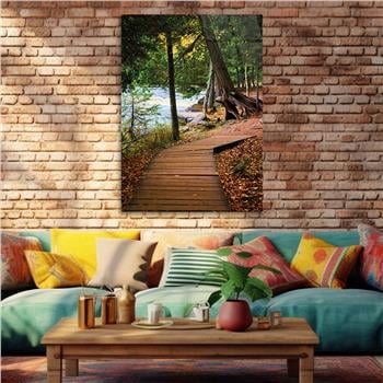 Dikey Sanat Temalı Cam Tablo 331