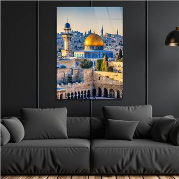 Dikey Dini Temalı Cam Tablo 245