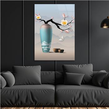 Kunst Thema auf bedrucktem Glas