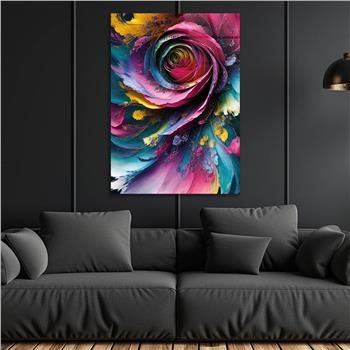 Kunst Thema auf bedrucktem Glas