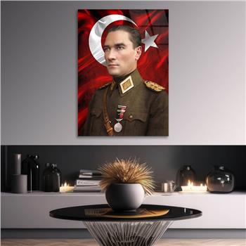 Dikey VatanTemalı Cam Tablo 293