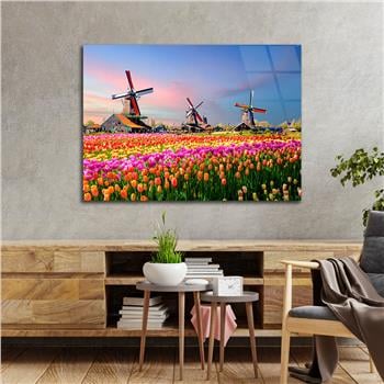 Thema Natur auf bedrucktem Glas