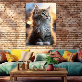 Dikey Doğa Temalı Cam Tablo 418