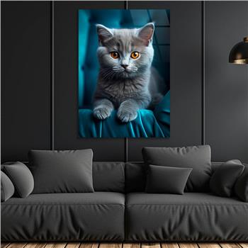 Dikey Doğa Temalı Cam Tablo 415