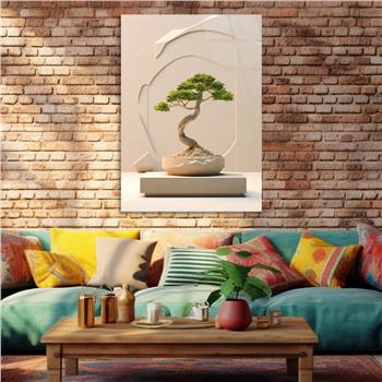 Dikey Doğa Temalı Cam Tablo 398