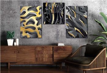 Kunst Thematisches 2-teiliges bedrucktes Glas und Uhrenset