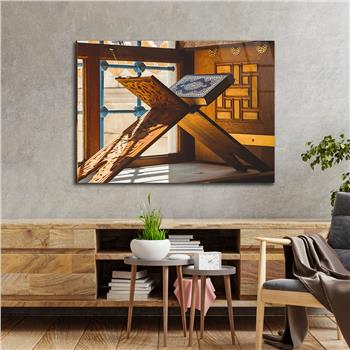 Yatay Dini Temalı Cam Tablo 170