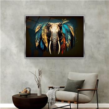 bedrucktes Glas mit Aluminiumrahmen und Natur Themen 