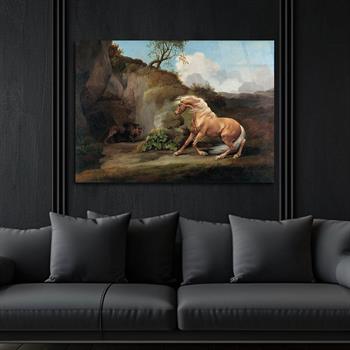 Kunst Thema auf bedrucktem Glas