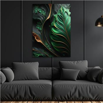 Dikey Sanat Temalı Cam Tablo 436