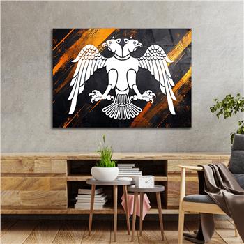 Yatay Vatan Temalı Cam Tablo 167