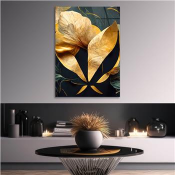 Dikey Sanat Temalı Cam Tablo 387