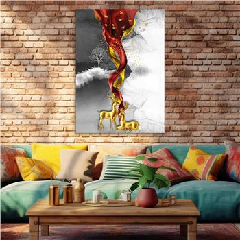 Kunst Thema auf bedrucktem Glas