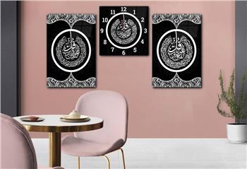 Ensemble de Tableaux et d’horloge 2 pièce sur le thème religieux