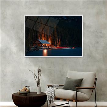 bedrucktes Glas mit Aluminiumrahmen und Natur Themen 