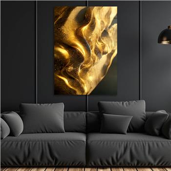 Dikey Sanat Temalı Cam Tablo 562