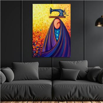 Kunst Thema auf bedrucktem Glas