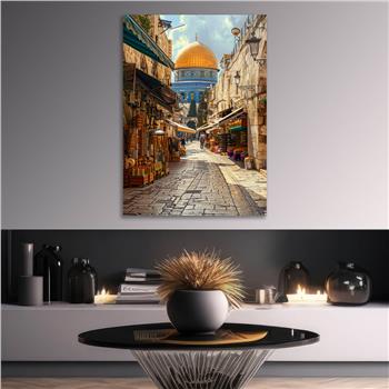 Dikey Dini Temalı Cam Tablo 253