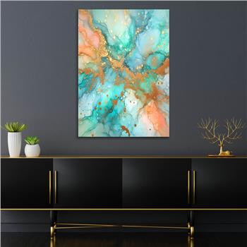 Dikey Sanat Temalı Cam Tablo 399