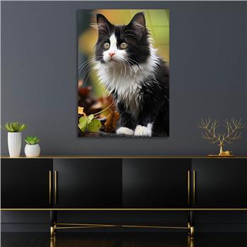 Dikey Doğa Temalı Cam Tablo 419