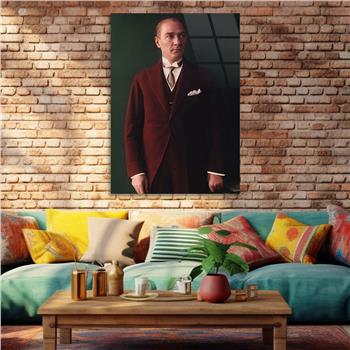 Dikey VatanTemalı Cam Tablo 197