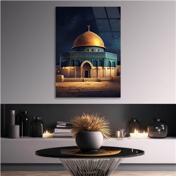 Dikey Dini Temalı Cam Tablo 250