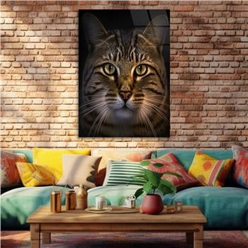 Dikey Doğa Temalı Cam Tablo 277