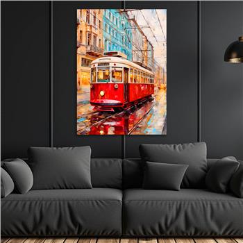 Dikey Sanat Temalı Cam Tablo 531