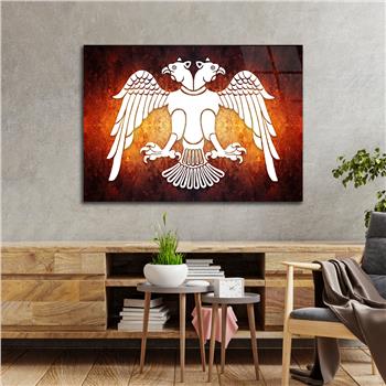 Yatay Vatan Temalı Cam Tablo 166