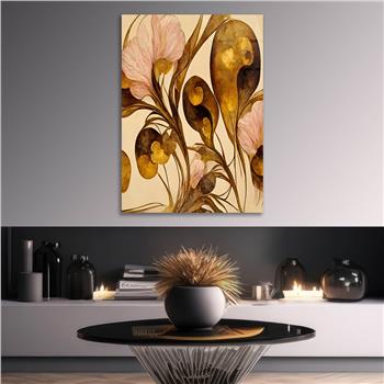 Dikey Sanat Temalı Cam Tablo 452