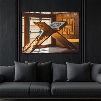 Yatay Dini Temalı Cam Tablo 170