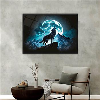 Aluminum-Framed National-Themed Tempered Glass Wall Art 022