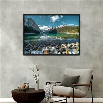 Alüminyum Çerçeveli Doğa Temalı Cam Tablo 019