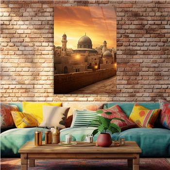 Dikey Dini Temalı Cam Tablo 274