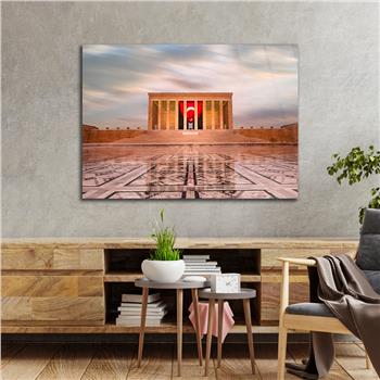 Yatay VatanTemalı Cam Tablo 120