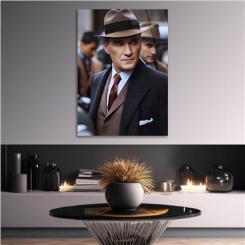 Dikey VatanTemalı Cam Tablo 216