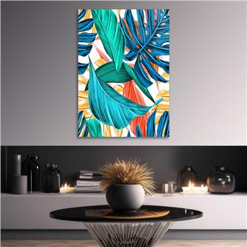 Dikey Sanat Temalı Cam Tablo 497